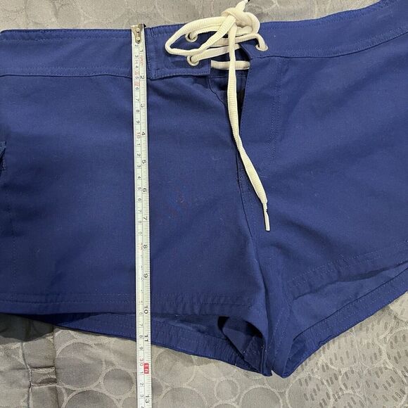 Nike Swim Shorts Quick Dry Unlined Blue Women's Size Medium Drawstring Waist - Picture 10 of 10
